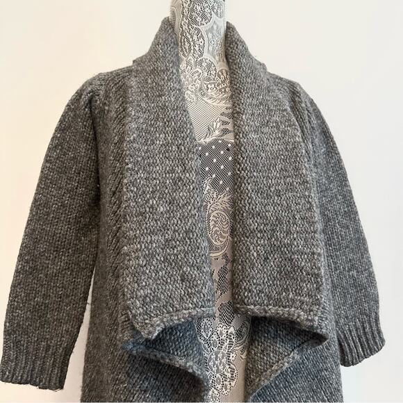 Love Moschino Grey Shawl Cardigan Sweater size US4 - Picture 4 of 12